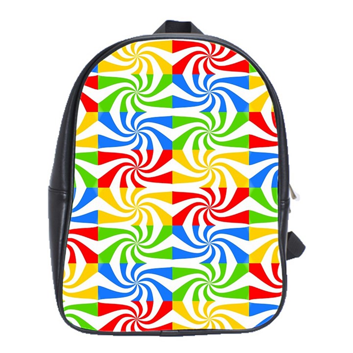 Colorful Abstract Creative School Bags(Large) 