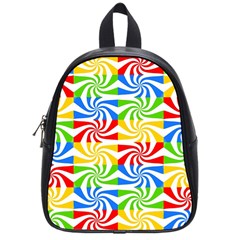 Colorful Abstract Creative School Bags (Small) 