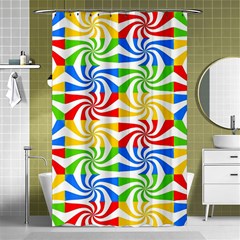 Colorful Abstract Creative Shower Curtain 48  x 72  (Small) 