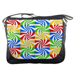 Colorful Abstract Creative Messenger Bags by Nexatart