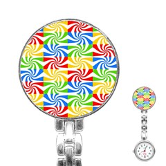 Colorful Abstract Creative Stainless Steel Nurses Watch