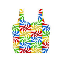 Colorful Abstract Creative Full Print Recycle Bags (S) 