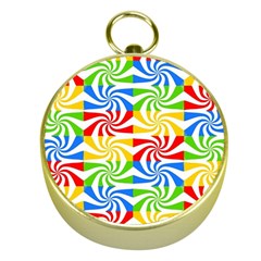 Colorful Abstract Creative Gold Compasses