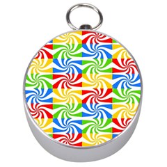 Colorful Abstract Creative Silver Compasses