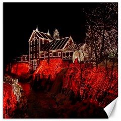 Clifton Mill Christmas Lights Canvas 12  X 12   by Nexatart