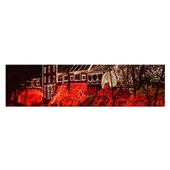 Clifton Mill Christmas Lights Satin Scarf (oblong) by Nexatart