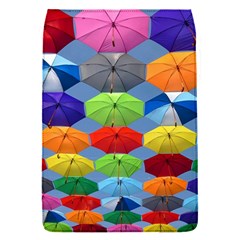 Color Umbrella Blue Sky Red Pink Grey And Green Folding Umbrella Painting Flap Covers (s)  by Nexatart