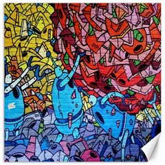 Colorful Graffiti Art Canvas 16  X 16  