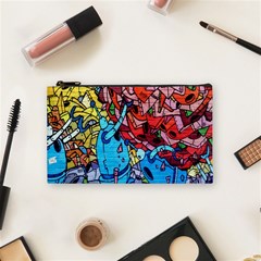 Colorful Graffiti Art Cosmetic Bag (small)  by Nexatart