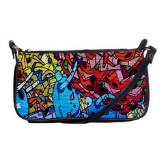 Colorful Graffiti Art Shoulder Clutch Bags by Nexatart