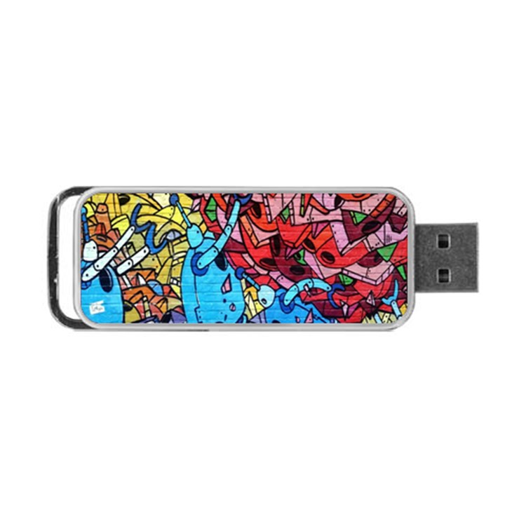 Colorful Graffiti Art Portable USB Flash (Two Sides)