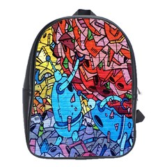 Colorful Graffiti Art School Bags (xl) 