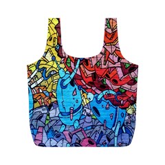 Colorful Graffiti Art Full Print Recycle Bags (m)  by Nexatart