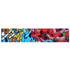 Colorful Graffiti Art Flano Scarf (small)