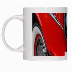 Classic Car Red Automobiles White Mugs by Nexatart