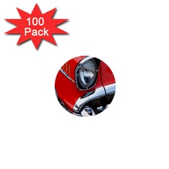 Classic Car Red Automobiles 1  Mini Buttons (100 Pack)  by Nexatart