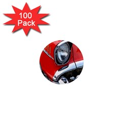 Classic Car Red Automobiles 1  Mini Magnets (100 Pack)  by Nexatart