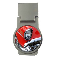 Classic Car Red Automobiles Money Clips (round)  by Nexatart