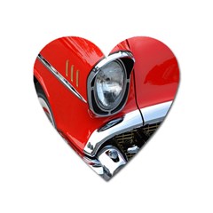 Classic Car Red Automobiles Heart Magnet by Nexatart