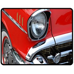 Classic Car Red Automobiles Double Sided Fleece Blanket (medium) 