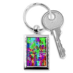 Compression Pattern Generator Key Chains (rectangle)  by Nexatart