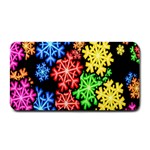 Colourful Snowflake Wallpaper Pattern Medium Bar Mats 16 x8.5  Bar Mat