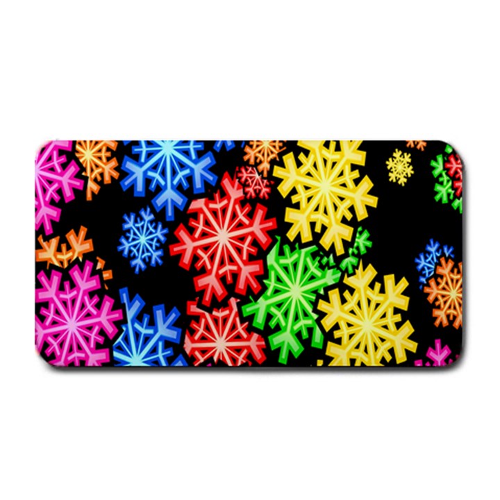 Colourful Snowflake Wallpaper Pattern Medium Bar Mats