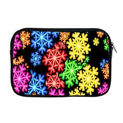 Colourful Snowflake Wallpaper Pattern Apple Macbook Pro 17  Zipper Case