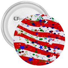 Confetti Star Parade Usa Lines 3  Buttons by Nexatart