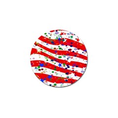 Confetti Star Parade Usa Lines Golf Ball Marker (4 Pack) by Nexatart