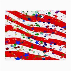 Confetti Star Parade Usa Lines Small Glasses Cloth by Nexatart