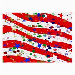 Confetti Star Parade Usa Lines Large Glasses Cloth by Nexatart