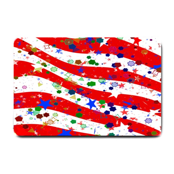 Confetti Star Parade Usa Lines Small Doormat 