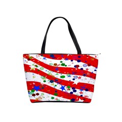 Confetti Star Parade Usa Lines Shoulder Handbags by Nexatart