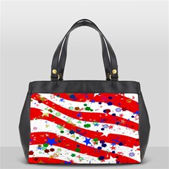 Confetti Star Parade Usa Lines Office Handbags (2 Sides) 