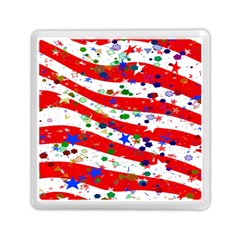 Confetti Star Parade Usa Lines Memory Card Reader (square)  by Nexatart