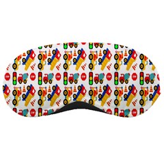 Construction Pattern Background Sleeping Masks by Nexatart