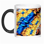 Complex Fractal Chaos Grid Clock Morph Mugs Left