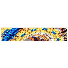 Complex Fractal Chaos Grid Clock Flano Scarf (small) by Nexatart