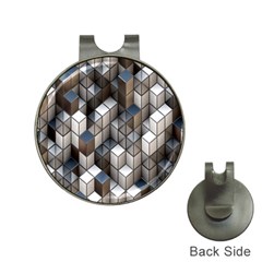 Cube Design Background Modern Hat Clips With Golf Markers by Nexatart