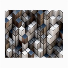 Cube Design Background Modern Small Glasses Cloth by Nexatart