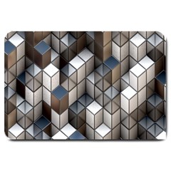 Cube Design Background Modern Large Doormat  by Nexatart