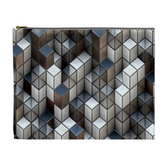 Cube Design Background Modern Cosmetic Bag (xl) by Nexatart