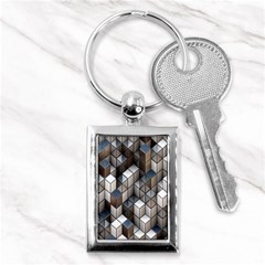 Cube Design Background Modern Key Chains (rectangle)  by Nexatart