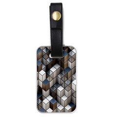 Cube Design Background Modern Luggage Tags (one Side) 