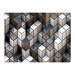 Cube Design Background Modern Double Sided Flano Blanket (mini) 