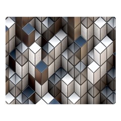 Cube Design Background Modern Double Sided Flano Blanket (large) 