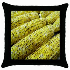 Corn Grilled Corn Cob Maize Cob Throw Pillow Case (black) by Nexatart