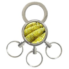 Corn Grilled Corn Cob Maize Cob 3-ring Key Chains by Nexatart