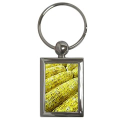 Corn Grilled Corn Cob Maize Cob Key Chains (rectangle)  by Nexatart